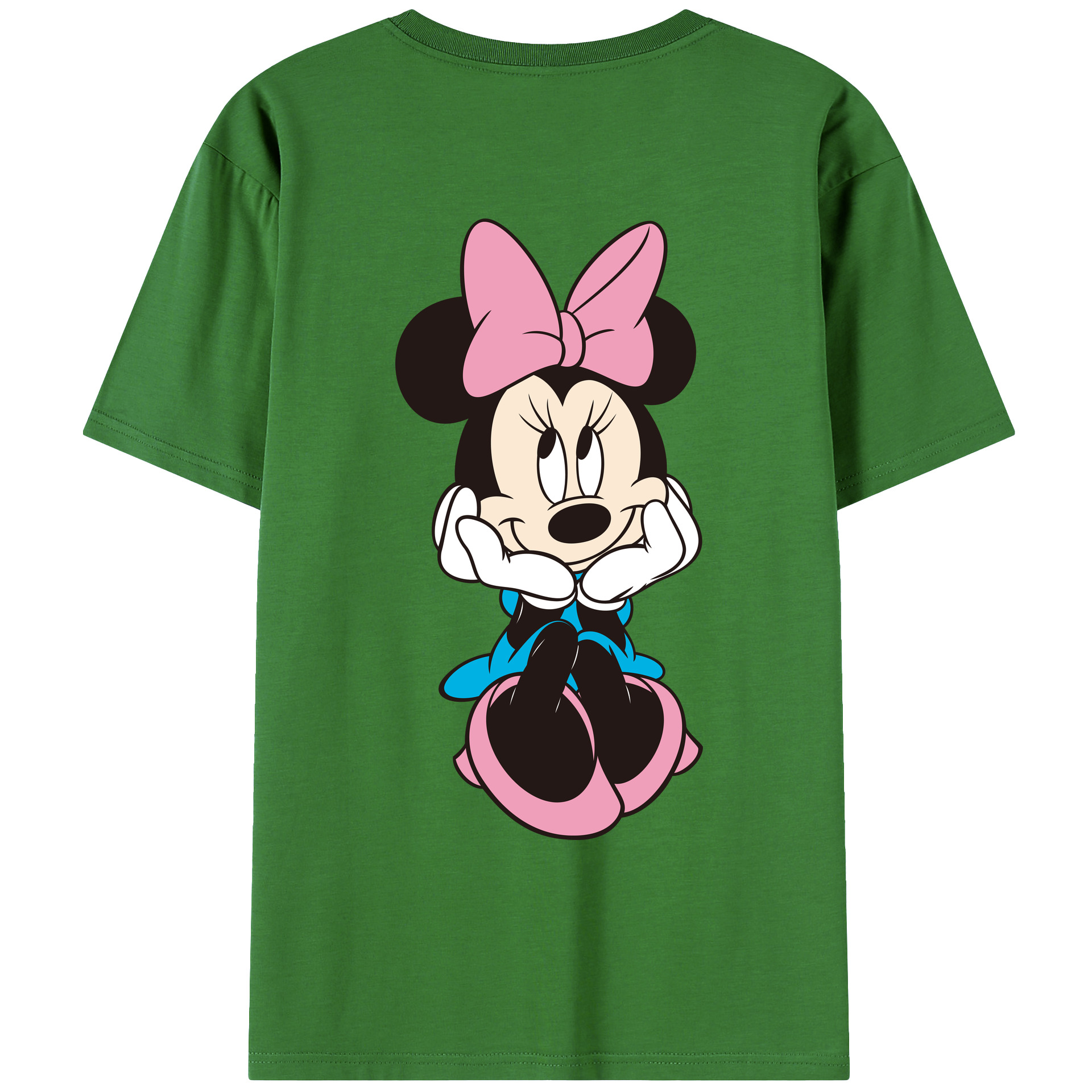 （画像用） ミッキーマウス Mickey Mouse レディース半袖Tシャツ(バックプリント)